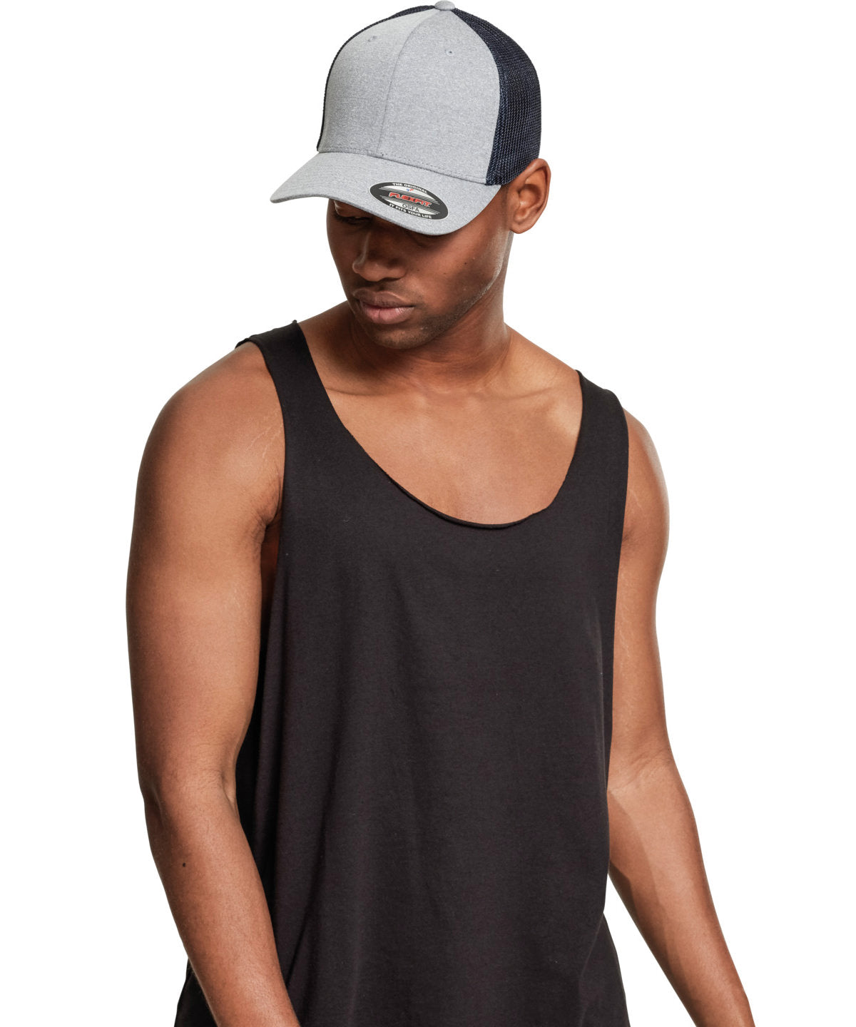 Flexfit melange mesh (6311) | heather navy