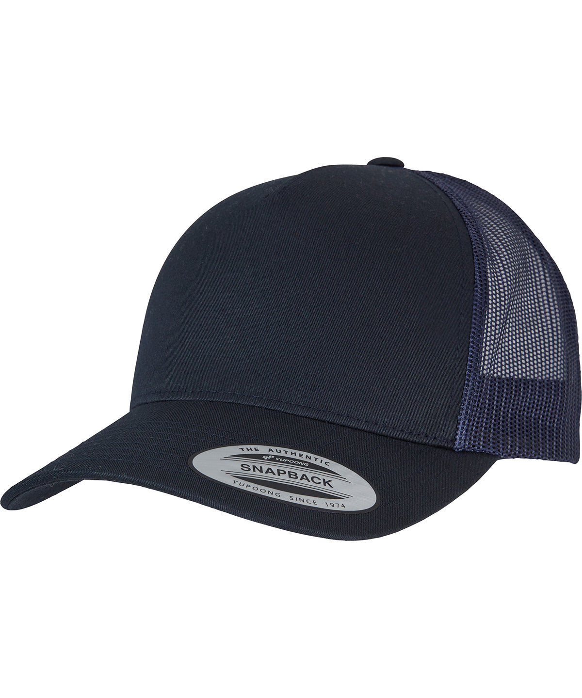 5-Panel retro trucker cap (6506) | Dark Navy/Navy