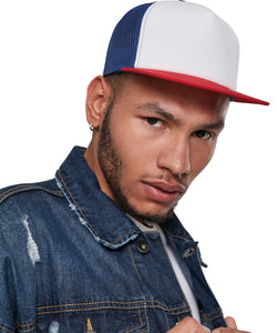 Foam trucker with white front (6005FW) | black/white/red