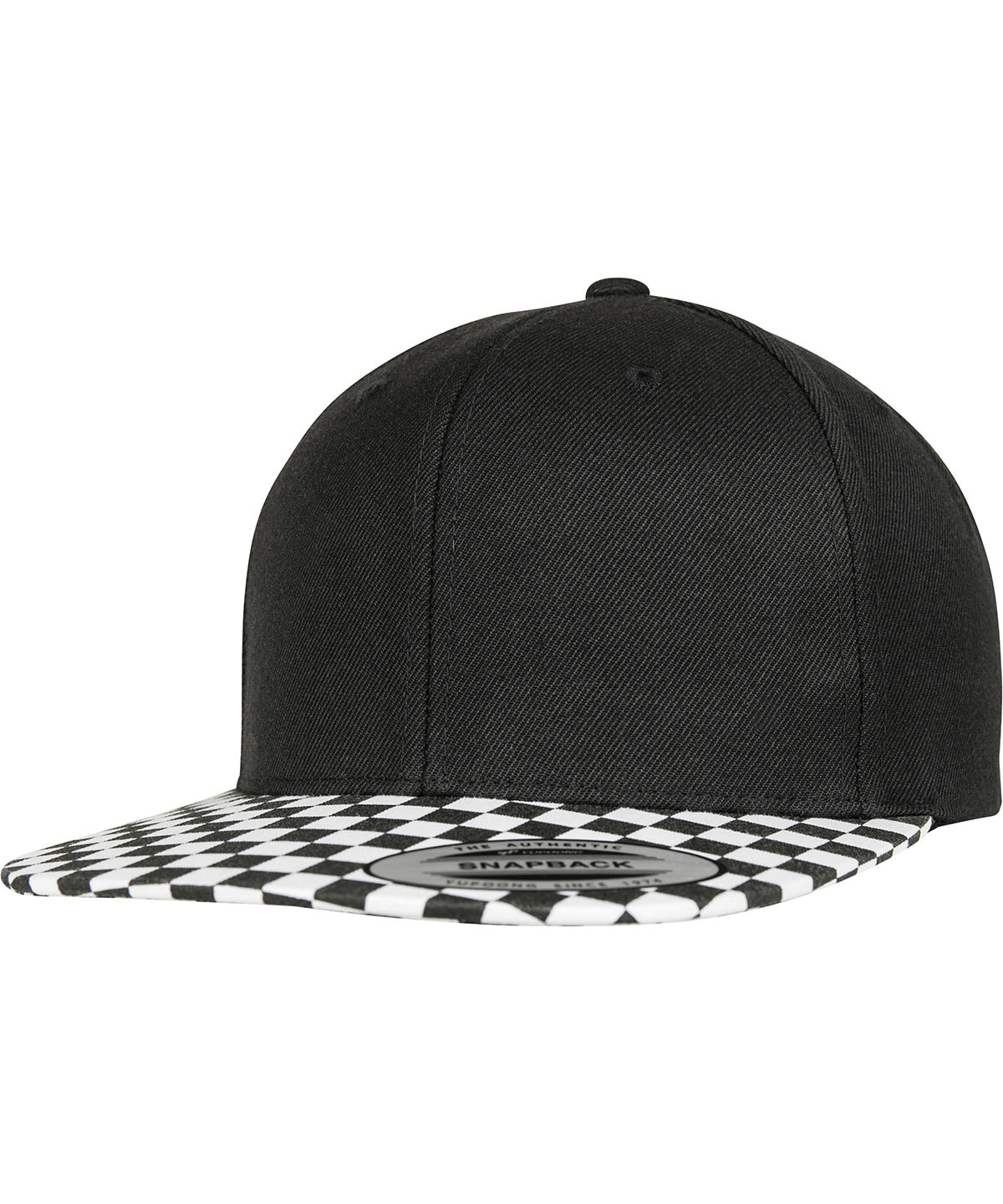Checkerboard snapback (6089CB) | black/white