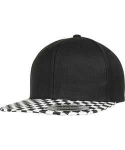 Checkerboard snapback (6089CB) | black/white