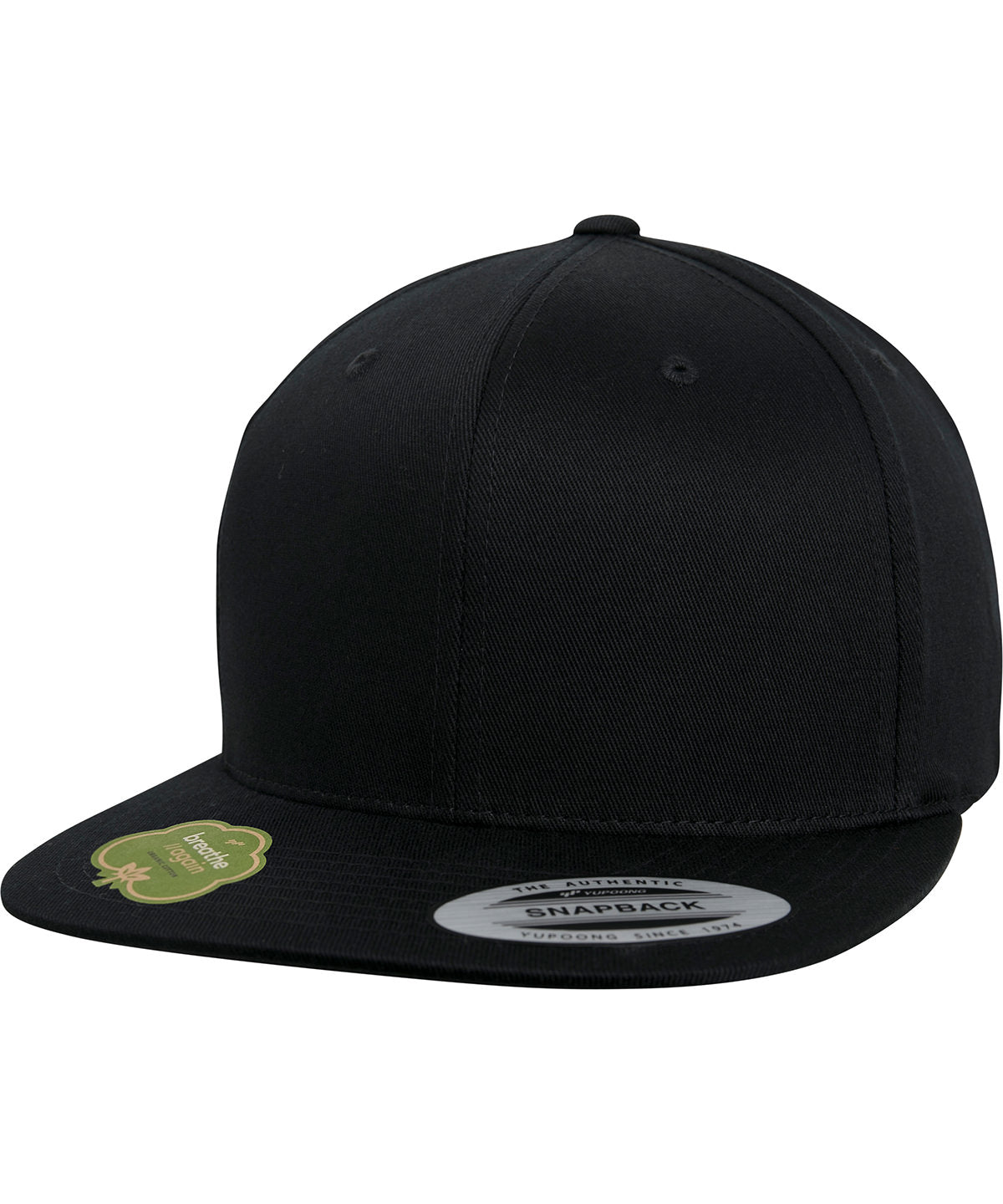 Organic cotton snapback (6089OC) | Black