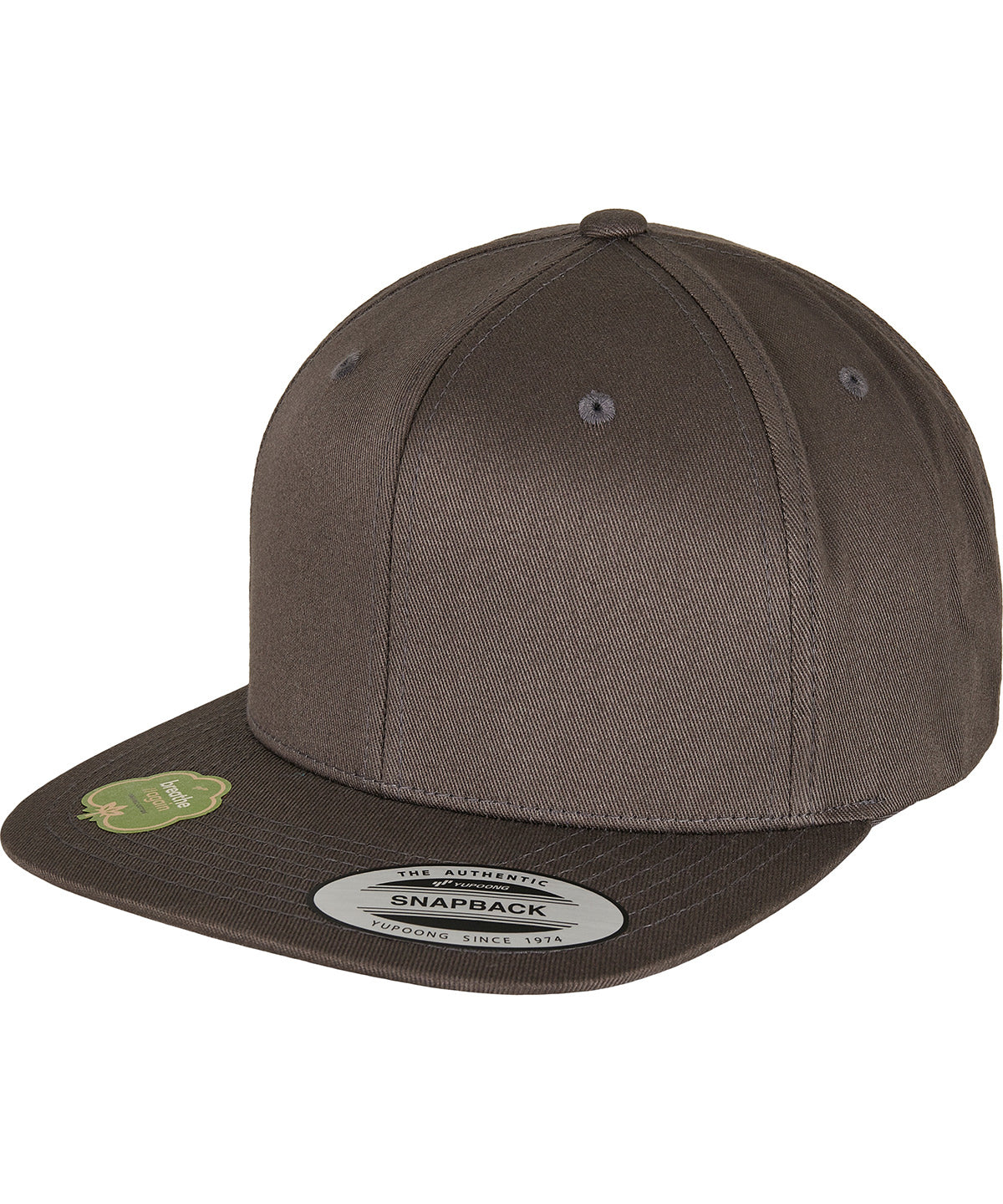 Organic cotton snapback (6089OC) | dark grey