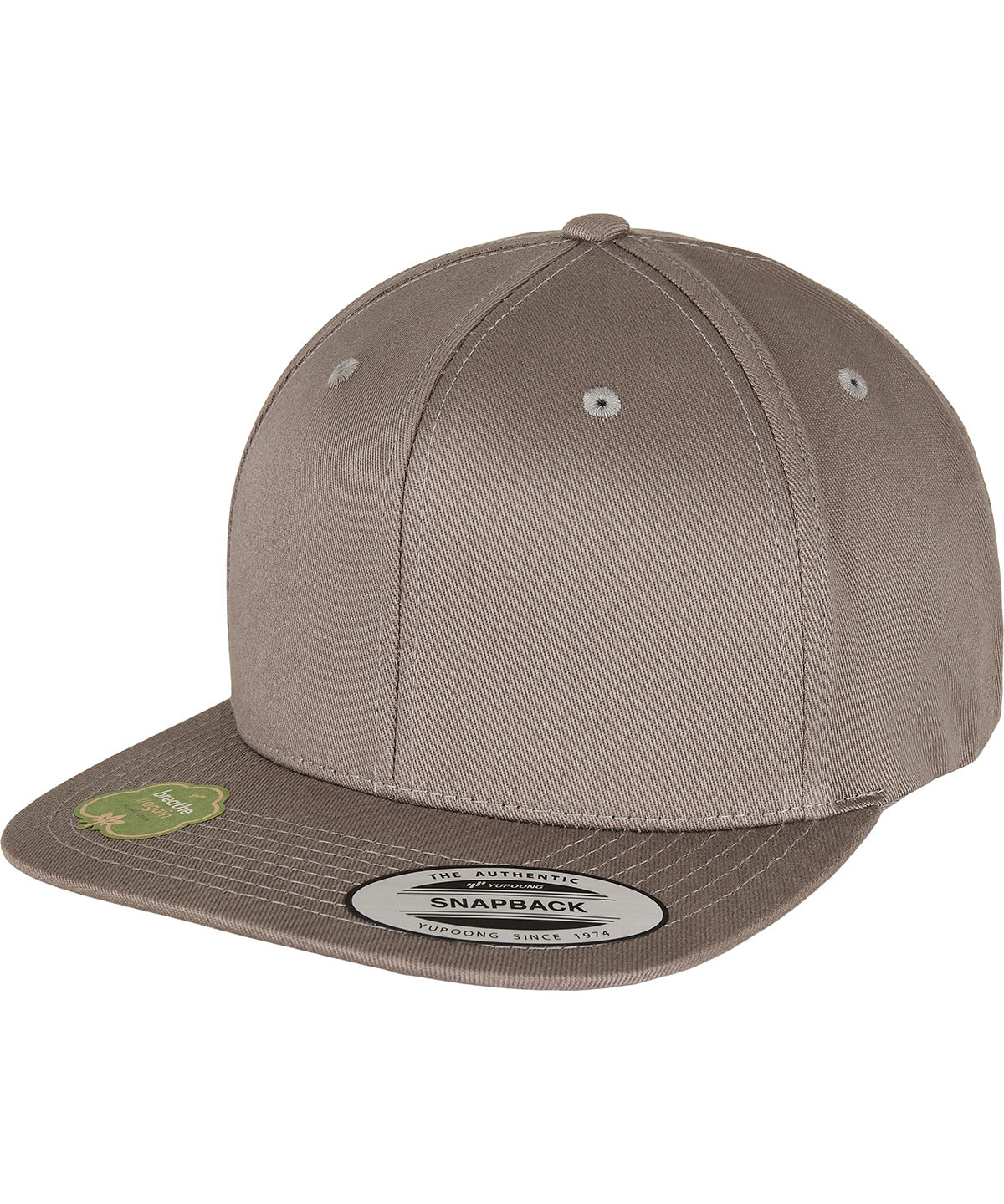 Organic cotton snapback (6089OC) | pale grey