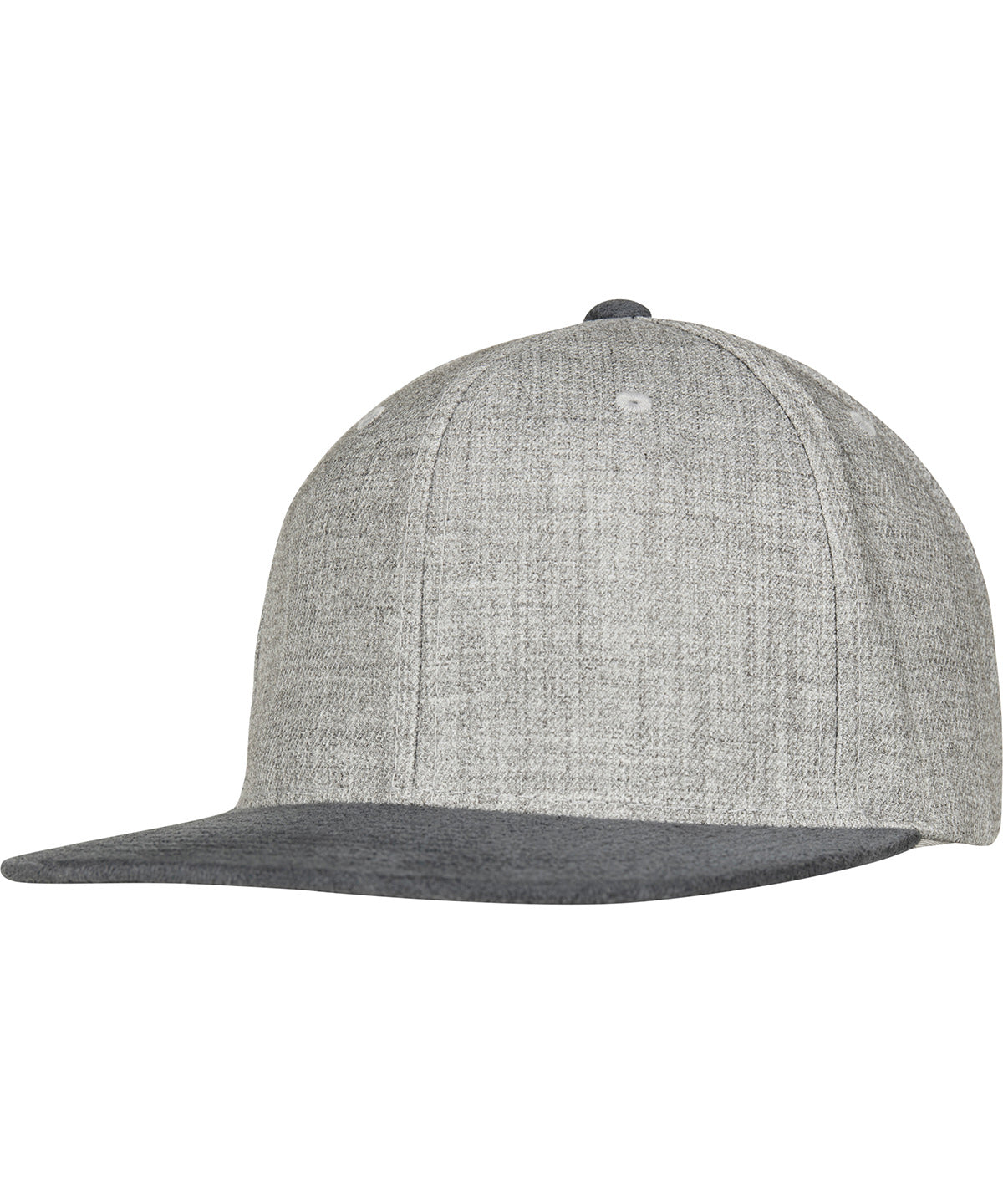 Melange velour snapback (6089VM) | grey/grey