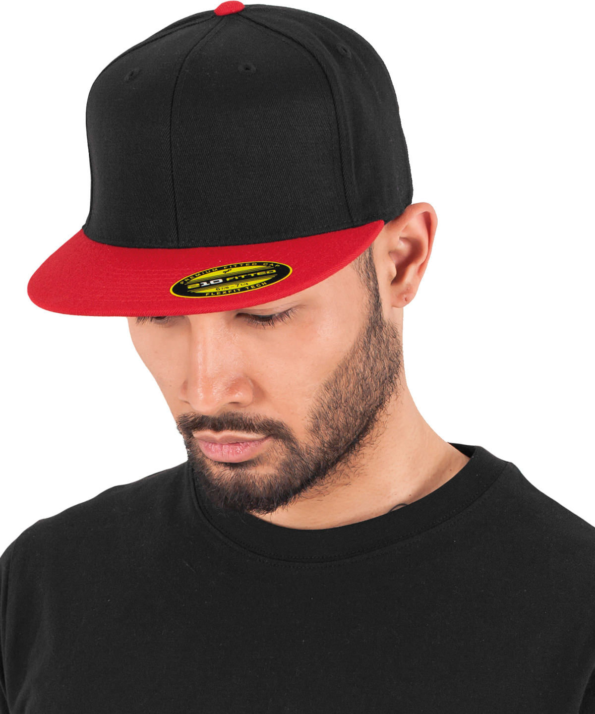 Premium 210 fitted 2-tone (6210T) | black/red