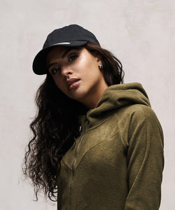 Peached cotton twill dad cap (6245PT) | black