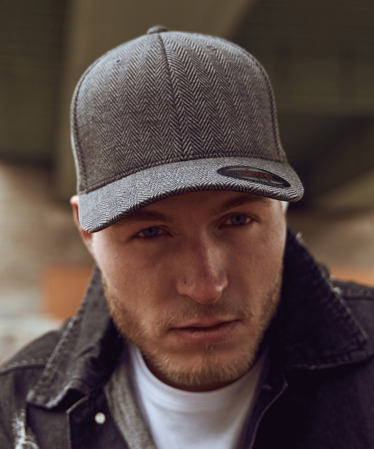Herringbone melange Flexfit (6277HM) | black/heather grey