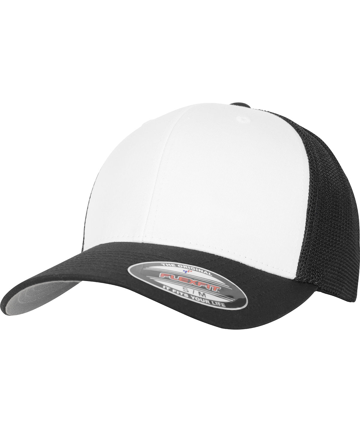 Flexfit mesh coloured front (6511CF) | black/white/black