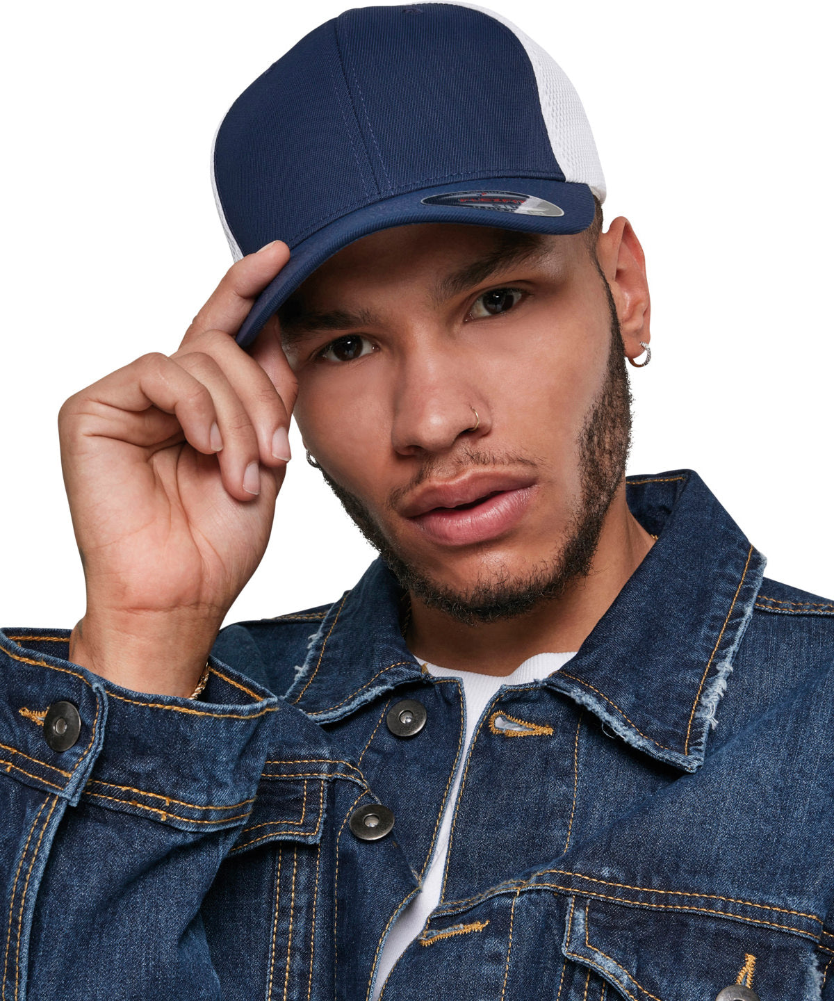 Flexfit ultra-fibre and airmesh 2-tone (6533T) | navy/white