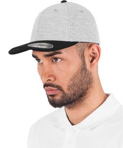 Flexfit double Jersey 2-tone (6778T) | grey/black