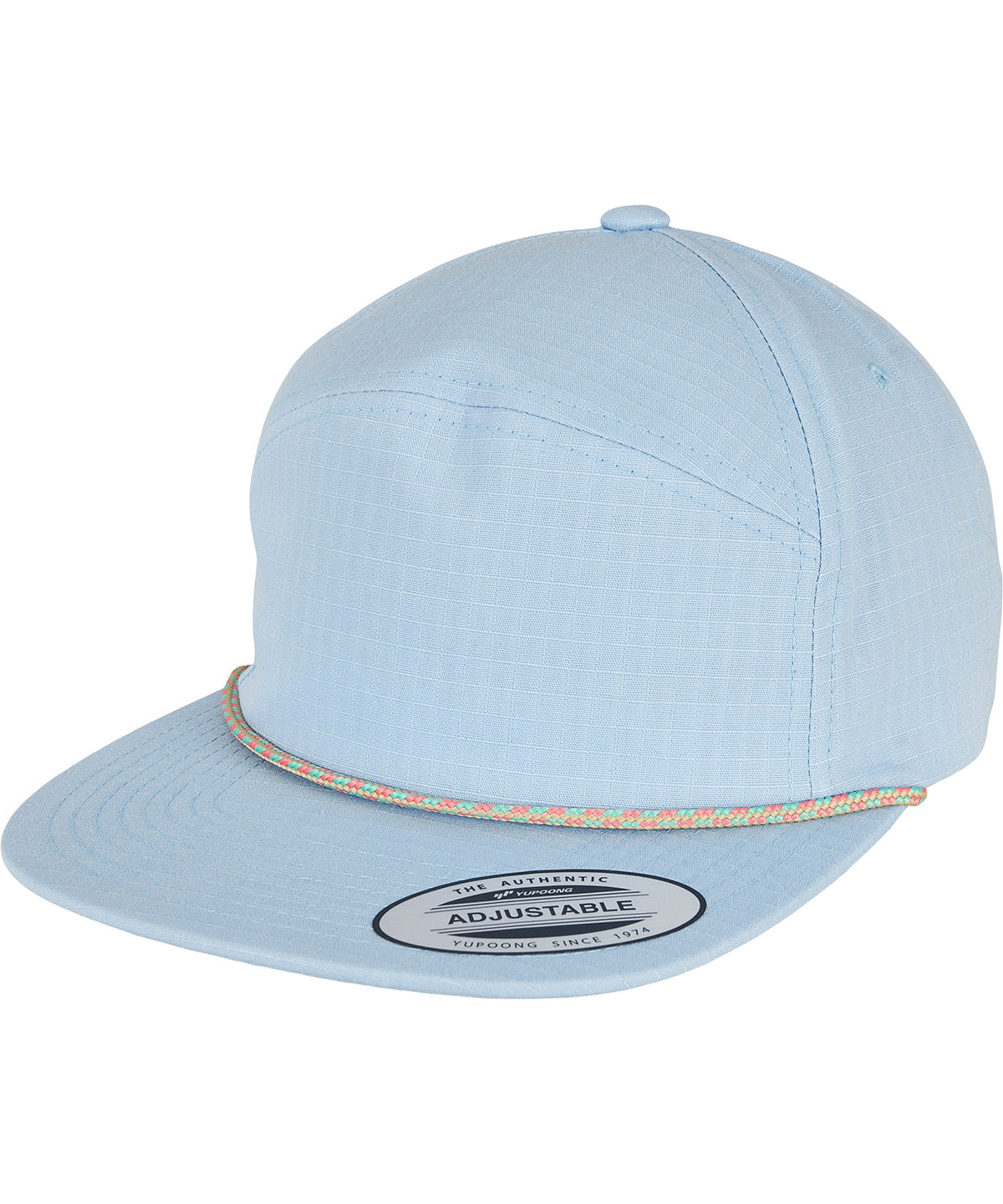 Colour braid jockey cap (7005CB) | light blue