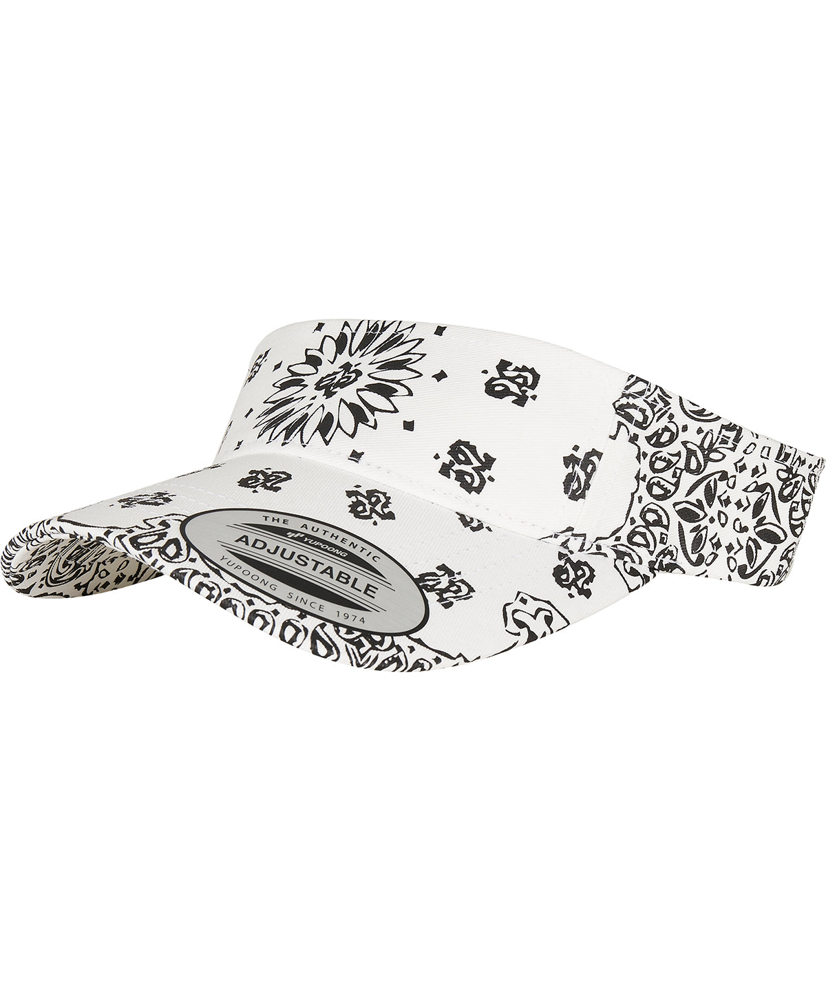 Bandana print visor (8888BP) | white