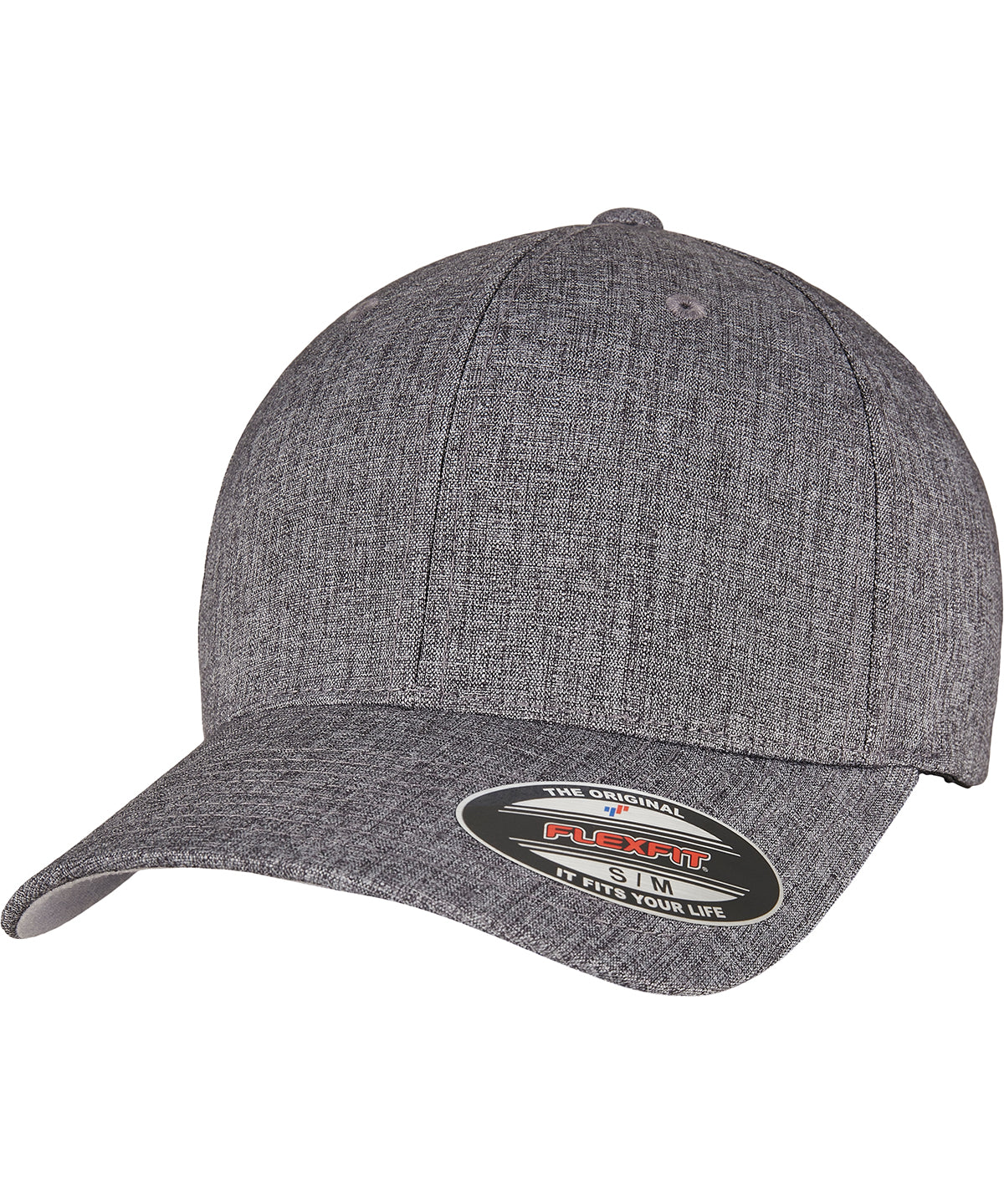 Flexfit heatherlight cap (6350) | melange dark grey
