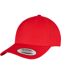 YP classics 5-panel premium curved visor snapback cap (5789M) | black