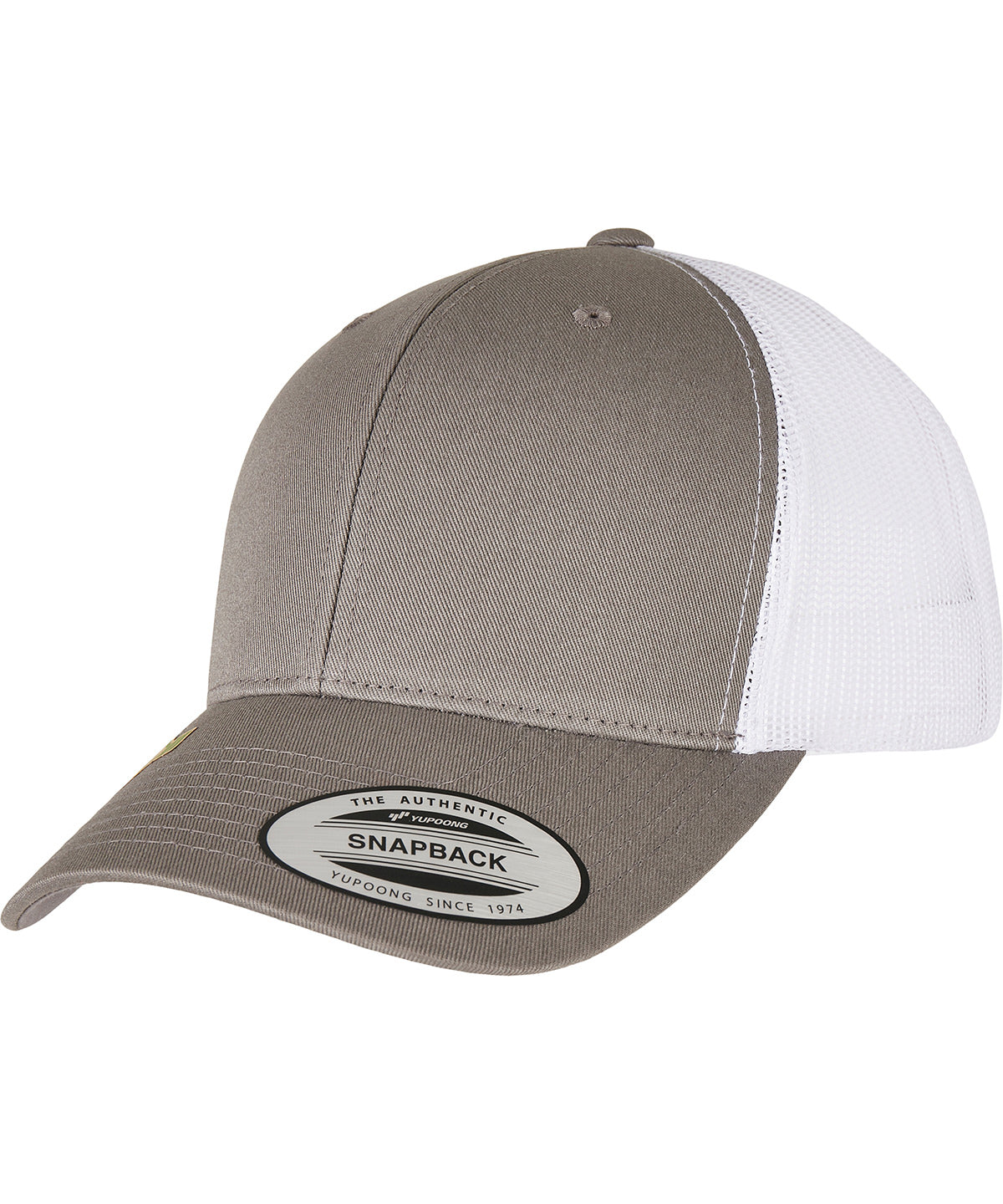 YP classics recycled retro trucker cap 2-tone (6606RT) | grey/white