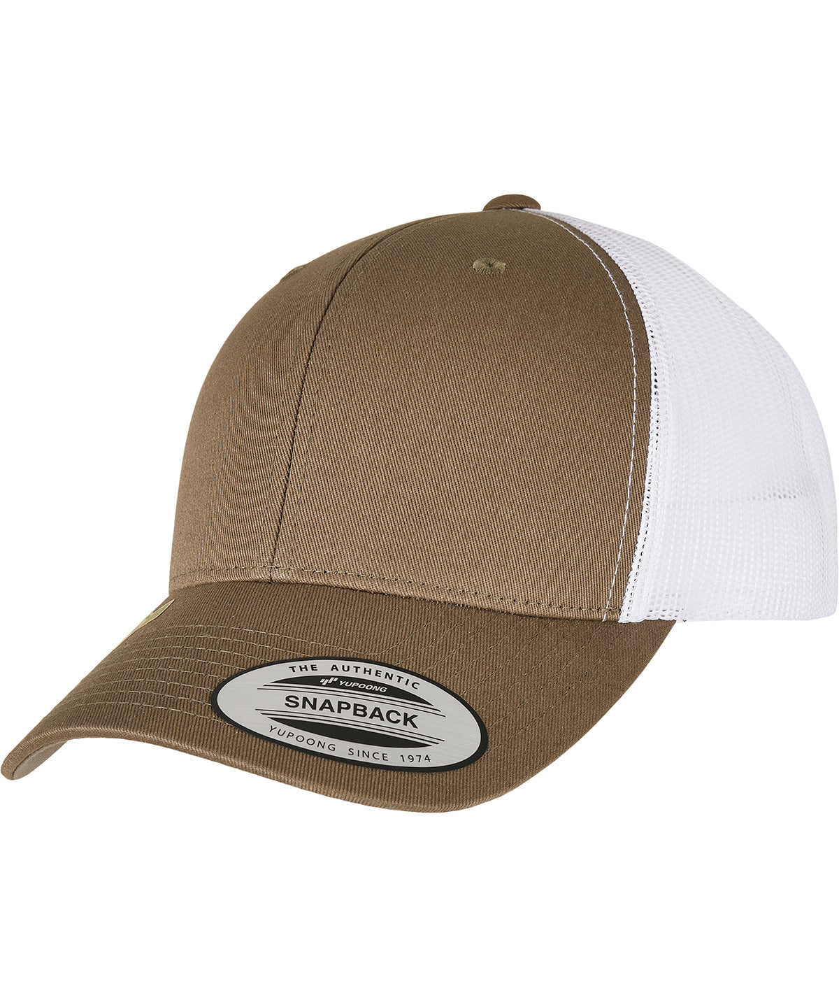 YP classics recycled retro trucker cap 2-tone (6606RT) | olive/white