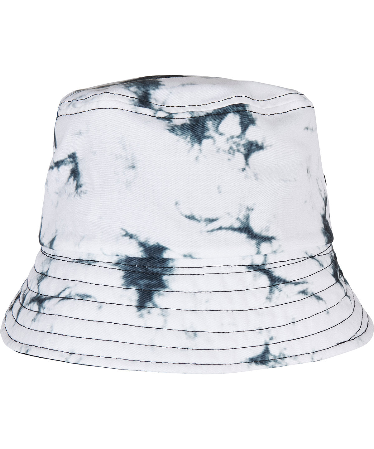 Batik dye reversible bucket hat | Black/White