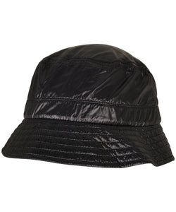 Light nylon bucket hat | black