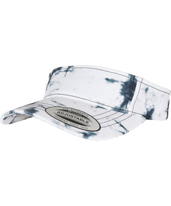 Batik dye curved visor cap | black/white