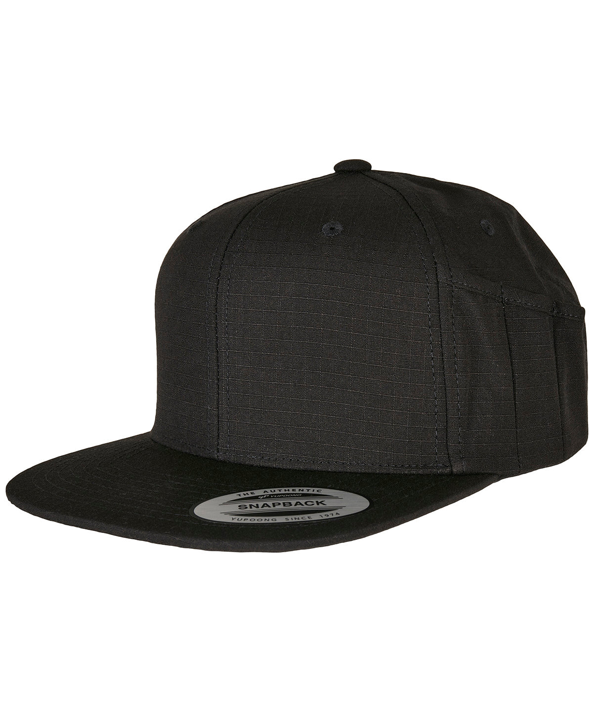 Pencil holder snapback cap | Black