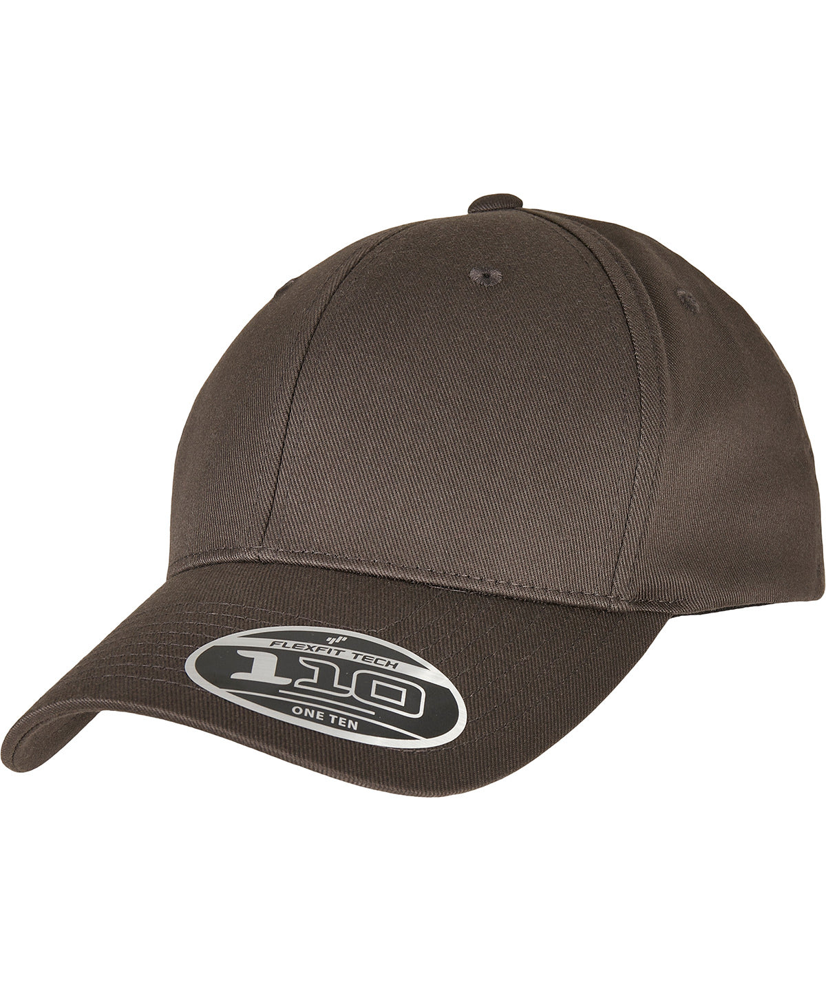 Flexfit 110 curved visor snapback | dark grey