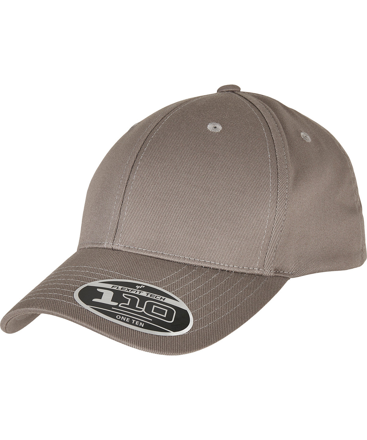 Flexfit 110 curved visor snapback | grey