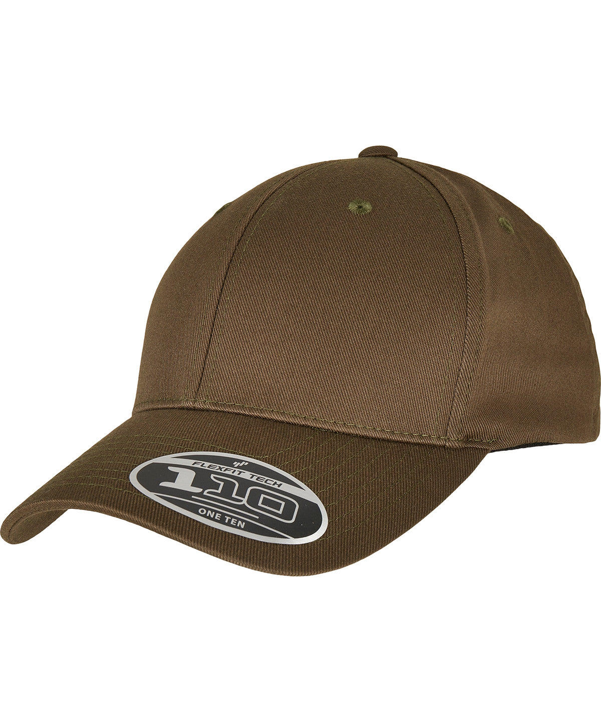 Flexfit 110 curved visor snapback | olive