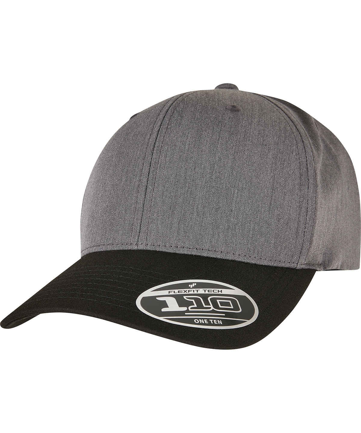 110 Melange mix cap (110MM) | Dark Grey/Black