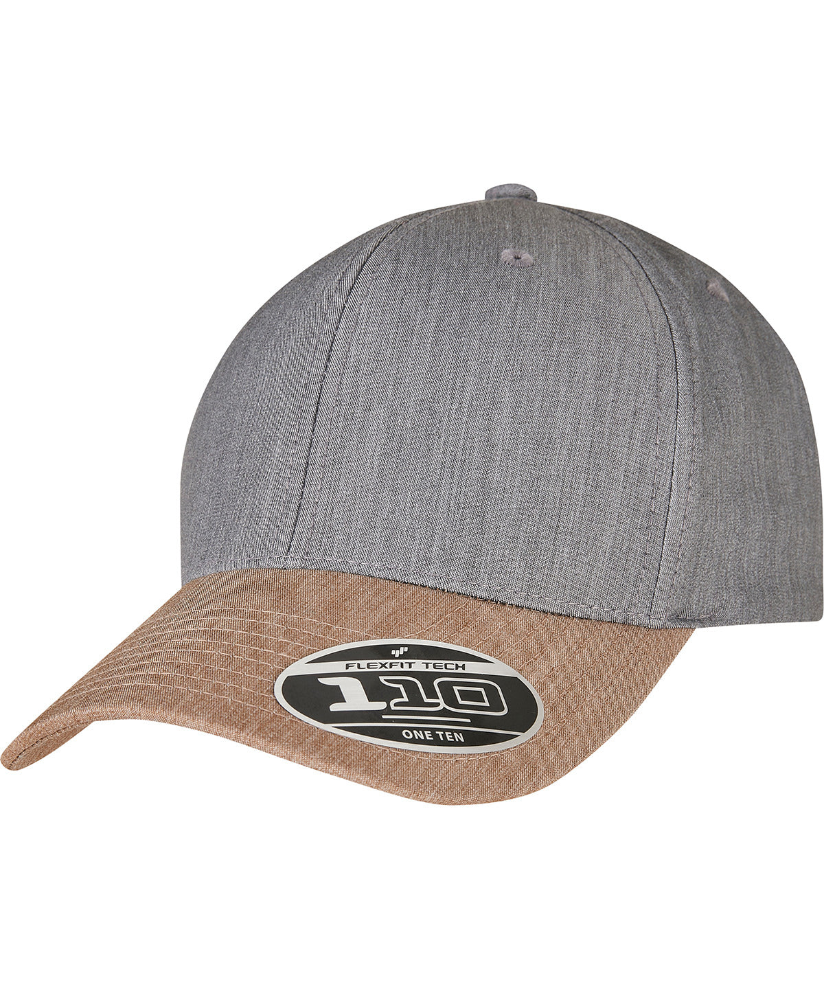 110 Melange mix cap (110MM) | grey/khaki
