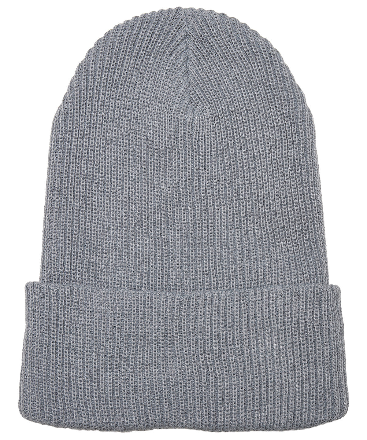 Recycled yarn ribbed knit beanie (1504RY) | grey