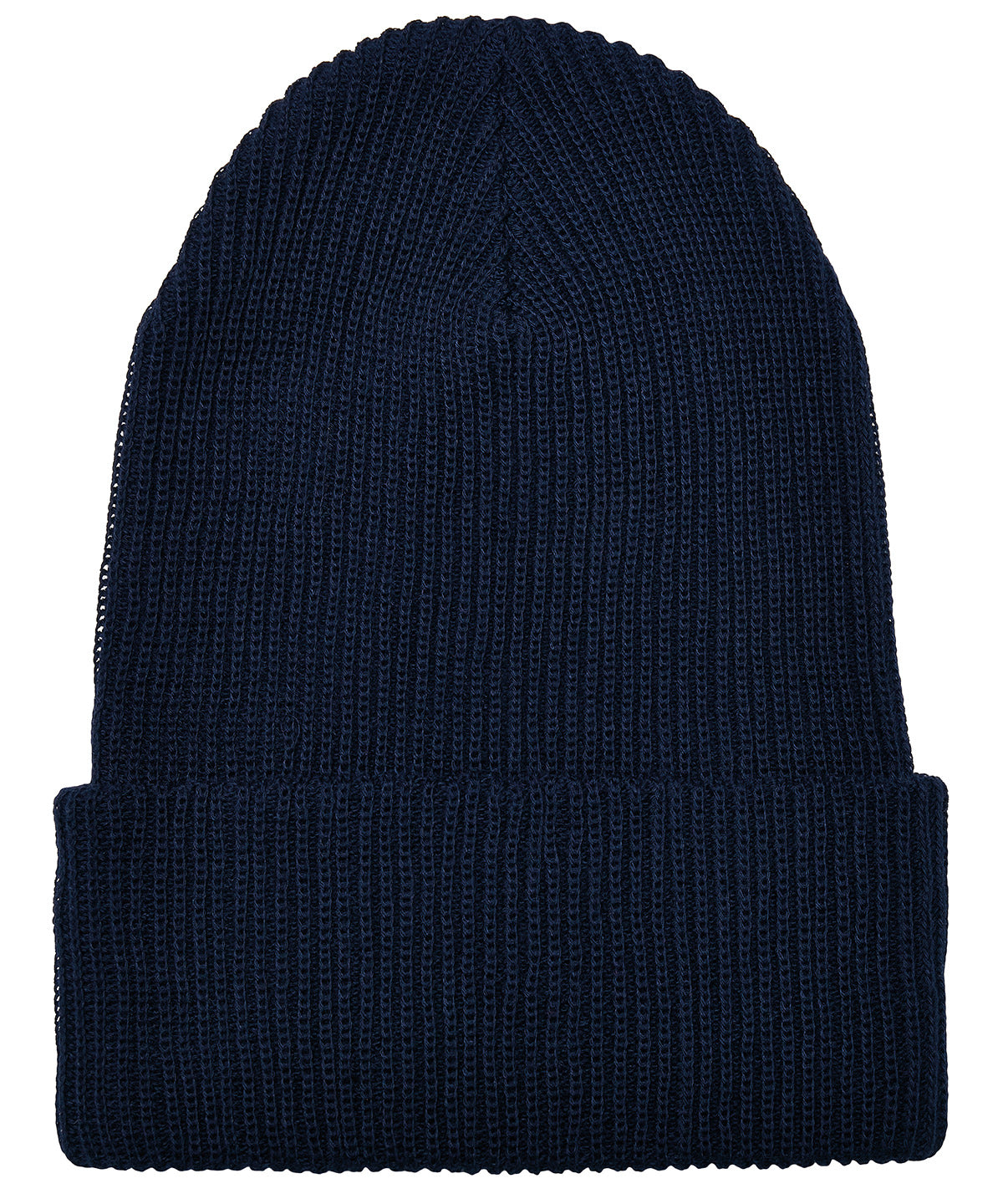 Recycled yarn ribbed knit beanie (1504RY) | black