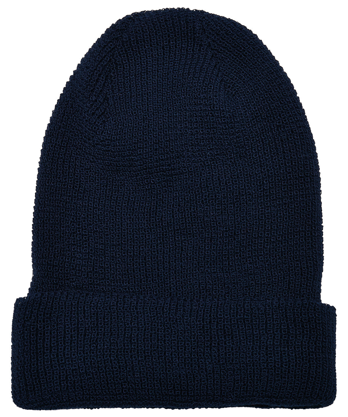 Recycled yarn waffle knit beanie (1505RY) | navy
