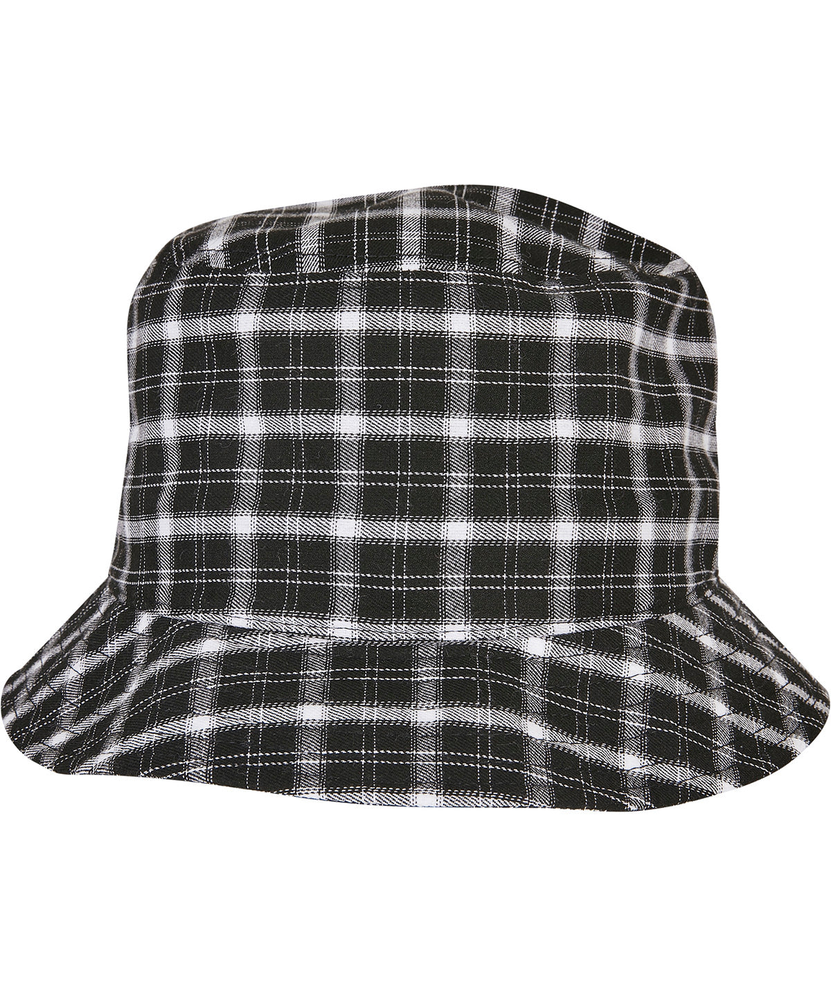 Check bucket hat (5003C) | white/grey