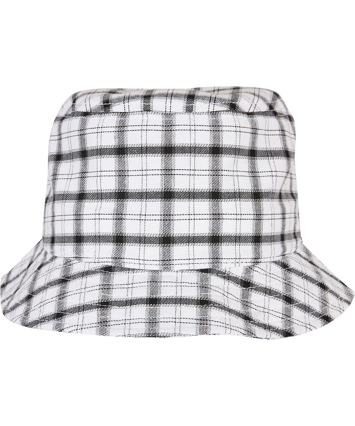 Check bucket hat (5003C) | white/grey