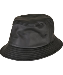 Imitation leather bucket hat (5003IL) | black