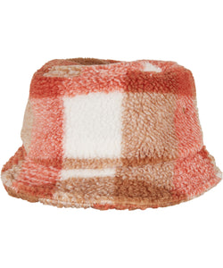 Sherpa check bucket hat (5003SC) | white/black
