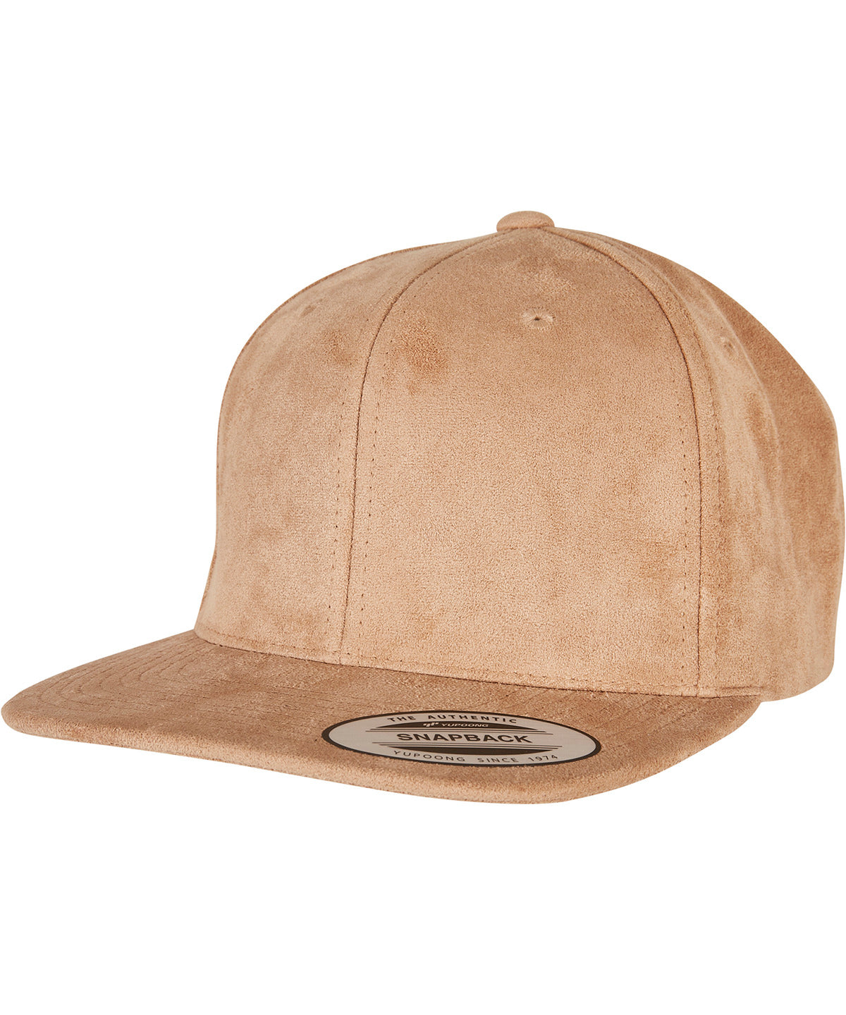 Imitation suede leather snapback (6089SU) | khaki