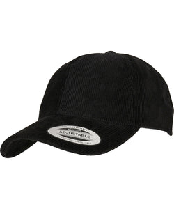 Low-profile corduroy dad cap (6245CD) | black