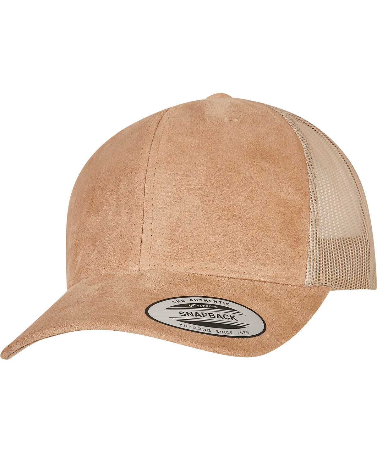Imitation suede leather trucker cap (6606SU) | khaki