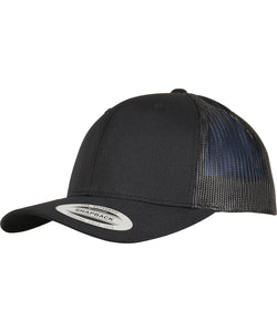 Trucker recycled polyester fabric cap (6606TR) | black