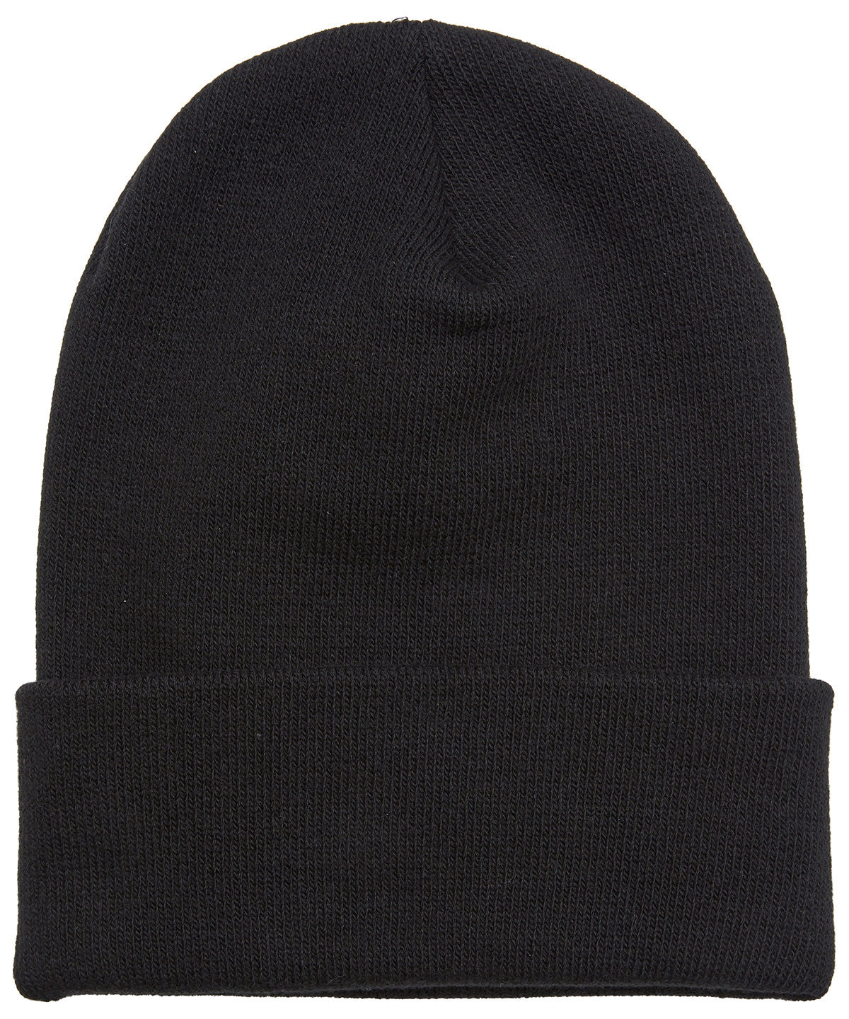 Heavyweight organic long beanie | Black