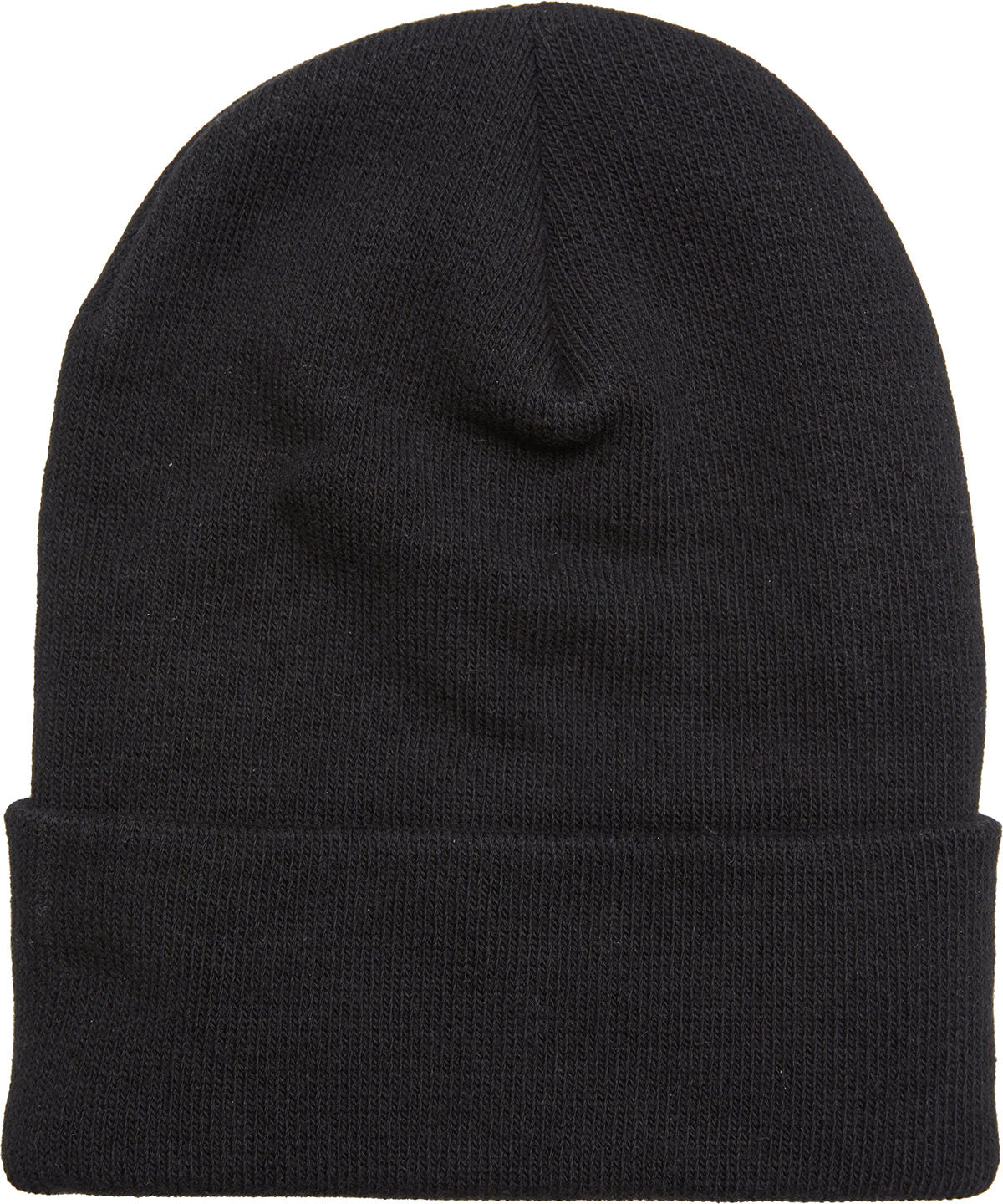 Heavyweight organic long beanie | black