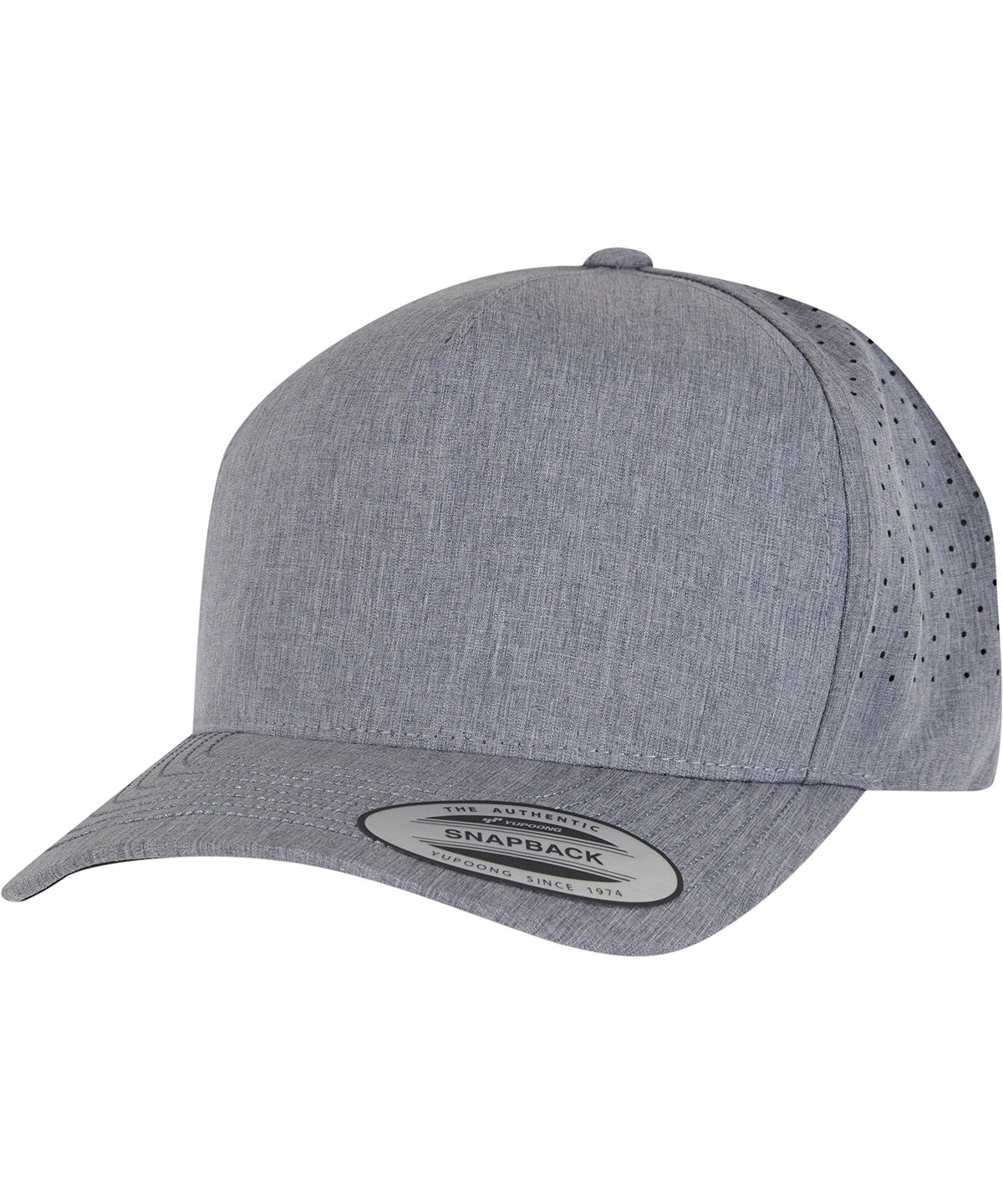 YP Classics® 5-panel snapback (5389AP) | heather grey