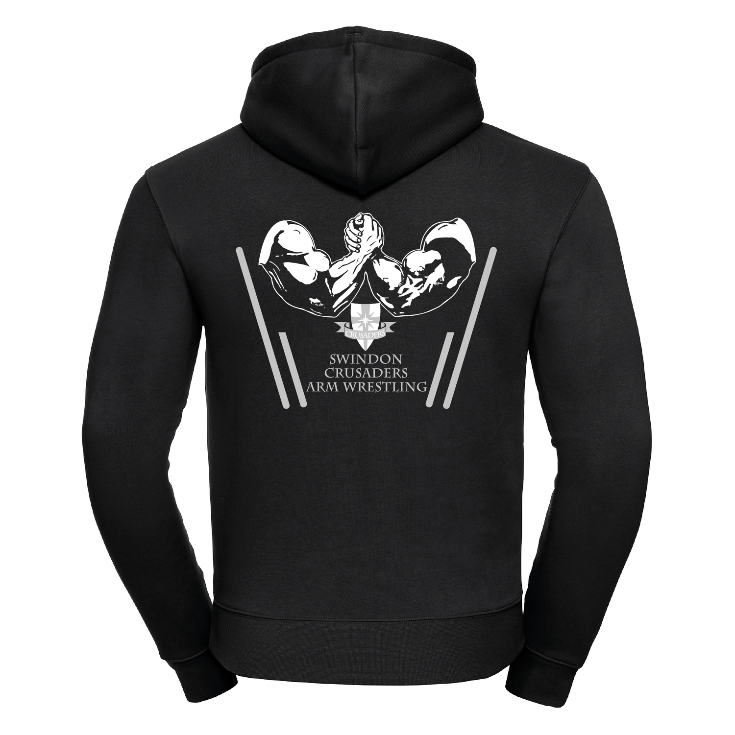 Swindon Crusaders Arm Wrestling | Authentic hooded sweatshirt | Black