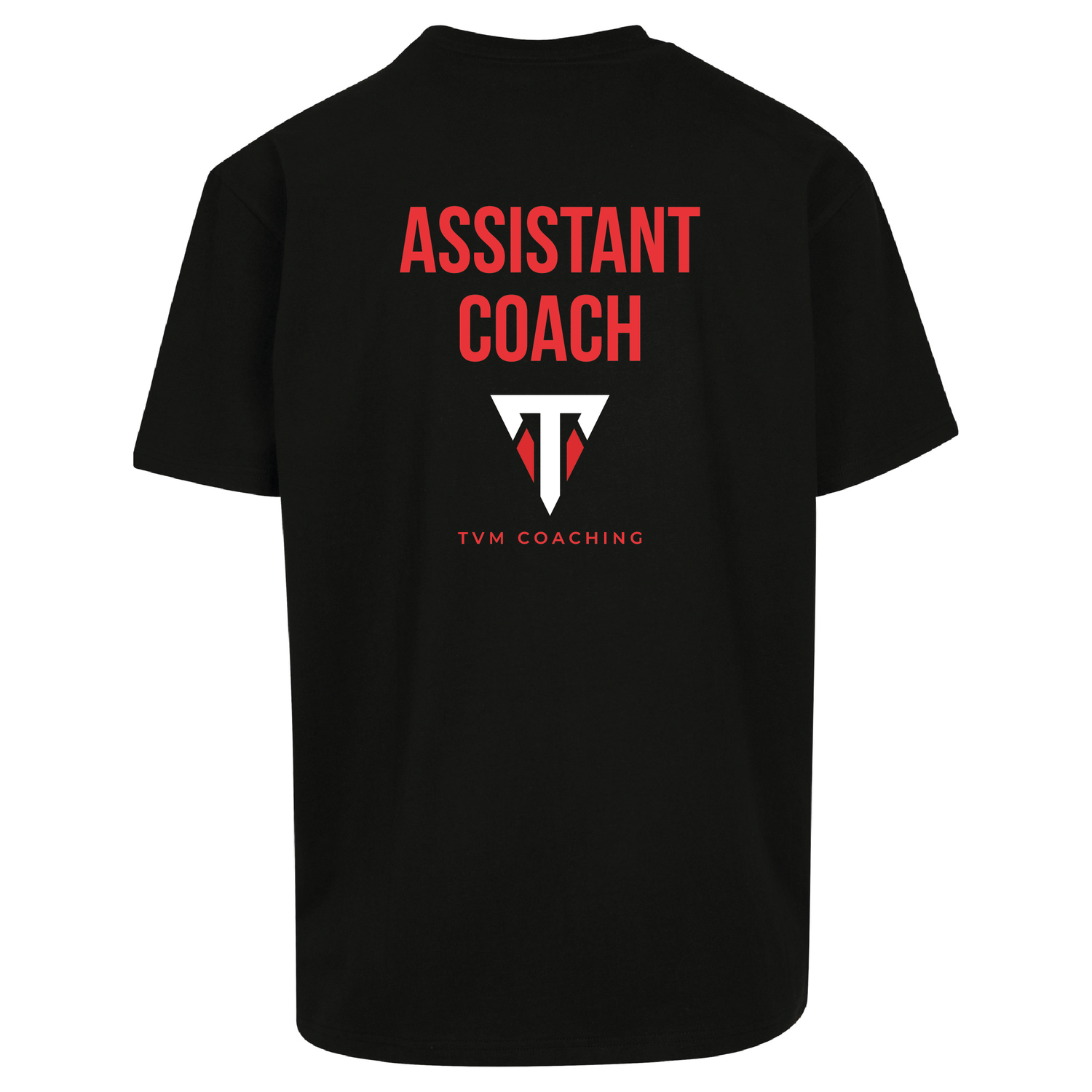 TVM Coaching | Heavy oversized tee | Black - Assistant Coach